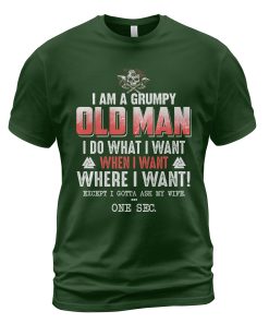 Viking T-shirt I Am A Grumpy Old Man Forest Green