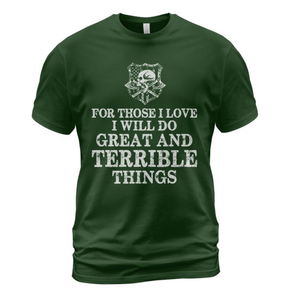 Viking T-shirt Great And Terrible Things Forest Green