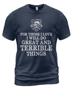 Viking T-shirt Great And Terrible Things Navy