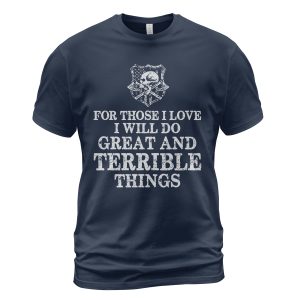 Viking T-shirt Great And Terrible Things Navy