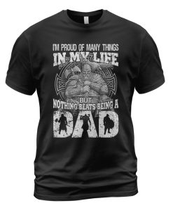 Viking T-shirt Nothing Beats Being A Dad Black