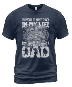 Viking T-shirt Nothing Beats Being A Dad Navy