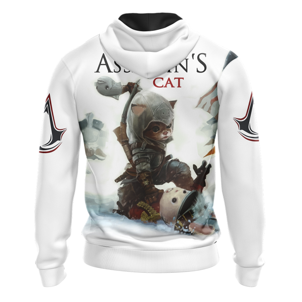 Assassin's Creed III-IV Cat Unisex 3D Zip Up Hoodie