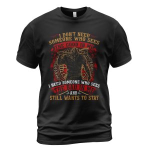 Viking T-shirt The Good In Me The Bad In Me Black