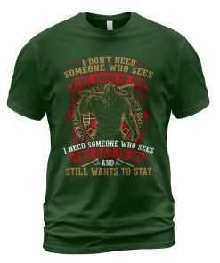 Viking T-shirt The Good In Me The Bad In Me Forest Green