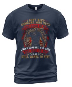 Viking T-shirt The Good In Me The Bad In Me Navy