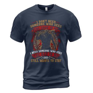 Viking T-shirt The Good In Me The Bad In Me Navy