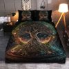 Viking Quilt Bedding Set Tree Of Life In Norse Mythology a