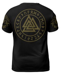 Viking T-shirt Valhalla Sons Of Odin Valknut Front