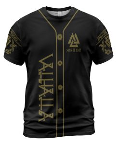 Viking T-shirt Valhalla Sons Of Odin Valknut Front