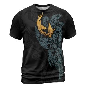 Viking T-shirt Ravens And Tree Of Life Yggdrasil Front
