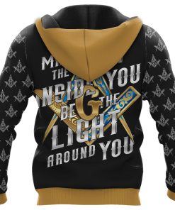 Freemason Hoodie The Light Around You Back