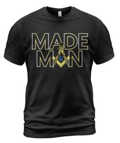 Freemason T-shirt Made Man Masson Skull Symbol Black