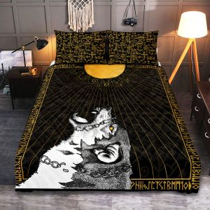 Viking Quilt Bedding Set Skoll Chasin The Sun 1
