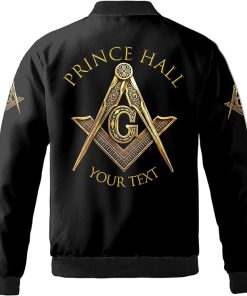 Freemason Bomber Jacket Personalized Prince Hall Back