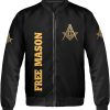 Freemason Bomber Jacket Personalized Prince Hall Front