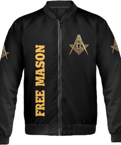 Freemason Bomber Jacket Personalized Prince Hall Front