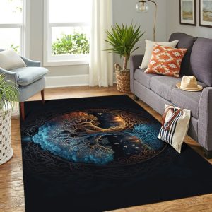 Viking Area Rug Tree Of Life Old Norse Art 4