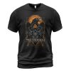 Viking T-shirt Skull Raven Valknut Till Valhalla Black