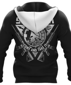 Spartan Hoodie Skull Molon Labe Come And Take It Back