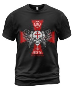 Knights Templar T-shirt Skull Cross Join The Last Crusade Black