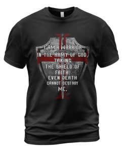 Knights Templar T-shirt Even Death Cannot Destroy Me Black