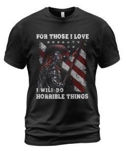 Spartan T-shirt I Will Do Horrible Things Black