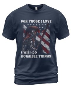 Spartan T-shirt I Will Do Horrible Things Navy