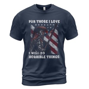 Spartan T-shirt I Will Do Horrible Things Navy