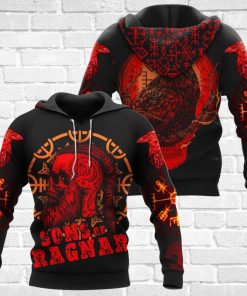 Viking Hoodie Raven Sons Of Ragnar