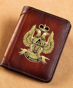 Freemason Wallet 33rd Degree Double Headed Eagle Deus Meumque Jus