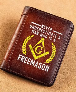 Freemason Wallet Never Underestimate A Man Who Is A Freemason