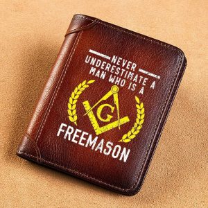 Freemason Wallet Never Underestimate A Man Who Is A Freemason