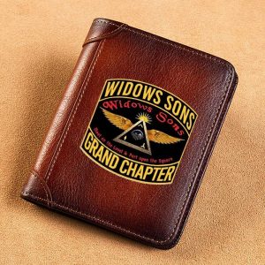 Freemason Wallet Widows Sons Grand Chapter Symbol