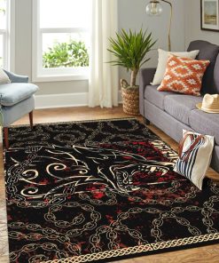 Viking Area Rug Norse Fenrir Rune Chains 3