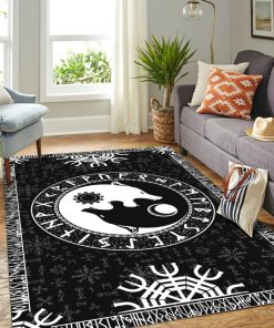 Viking Area Rug Yin Yang The Sons of Fenrir 3