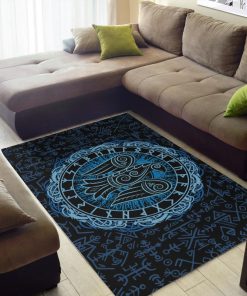 Viking Area Rug Celtic Raven Rune Old Norse 2