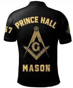 Freemason Polo Shirt Prince Hall 357 Mason Basic Back