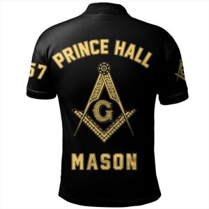 Freemason Polo Shirt Prince Hall 357 Mason Basic Back