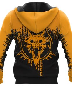 Viking Hoodie Valknut Skull Until Valhalla Fenrir Back