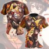 Genshin Impact Hu Tao Video Game All Over Printed T-shirt Tank Top Zip Hoodie Pullover Hoodie Hawaiian Shirt Beach Shorts Joggers T-shirt S