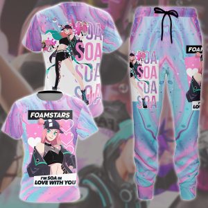 Foamstars Video Game All Over Printed T-shirt Tank Top Zip Hoodie Pullover Hoodie Hawaiian Shirt Beach Shorts Joggers   