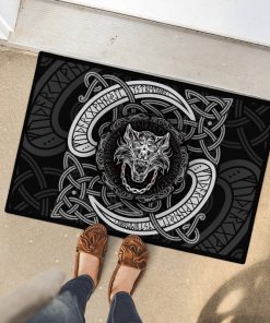 Viking Doormat Fenrir Wolf Rune Celtic 2