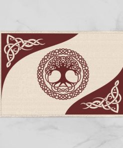 Viking Doormat The Tree Of Life Yggdrasil Vintage 3