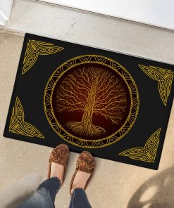 Viking Doormat Yggdrasil Norse Tree At Night 2