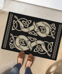 Viking Doormat Sons Of Fenrir Skoll and Hati Stylized 2