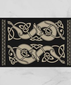 Viking Doormat Sons Of Fenrir Skoll and Hati Stylized 3