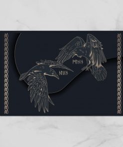 Viking Doormat Ravens Of Odin Huginn Muninn 3