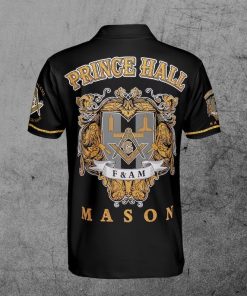 Freemason Polo Shirt Personalized Prince Hall F&AM Mason Back