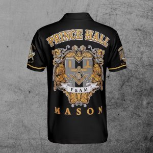 Freemason Polo Shirt Personalized Prince Hall F&AM Mason Back
